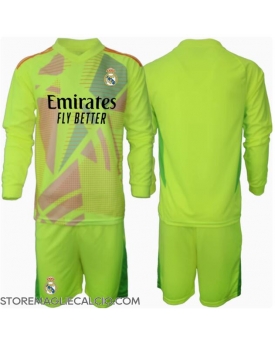 Real Madrid Portiere Maglia Gara Terza Repliche 2024-25 Bambino Maniche Lunghe
